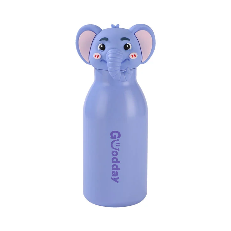450 ml Cartoon-Kopf-Wasserbecher für Kinder aus Edelstahl