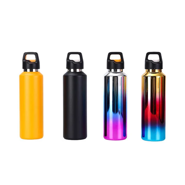 Ein-Knopf-offene Flasche