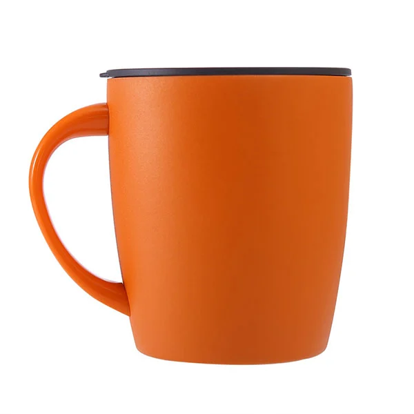 Edelstahlkaffeetasse mit Deckel